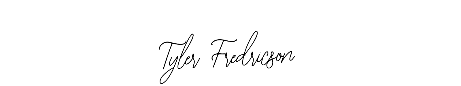 How to make Tyler Fredricson name signature. Use Bearetta-2O07w style for creating short signs online. This is the latest handwritten sign. Tyler Fredricson signature style 12 images and pictures png