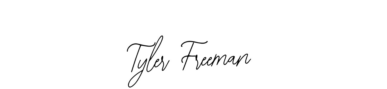 Use a signature maker to create a handwritten signature online. With this signature software, you can design (Bearetta-2O07w) your own signature for name Tyler Freeman. Tyler Freeman signature style 12 images and pictures png