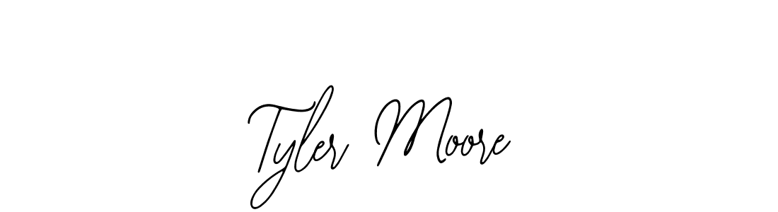 You should practise on your own different ways (Bearetta-2O07w) to write your name (Tyler Moore) in signature. don't let someone else do it for you. Tyler Moore signature style 12 images and pictures png