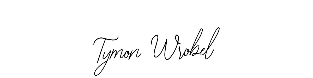 The best way (Bearetta-2O07w) to make a short signature is to pick only two or three words in your name. The name Tymon Wrobel include a total of six letters. For converting this name. Tymon Wrobel signature style 12 images and pictures png