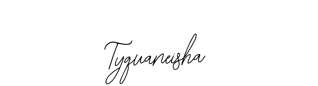 Use a signature maker to create a handwritten signature online. With this signature software, you can design (Bearetta-2O07w) your own signature for name Tyquaneisha. Tyquaneisha signature style 12 images and pictures png