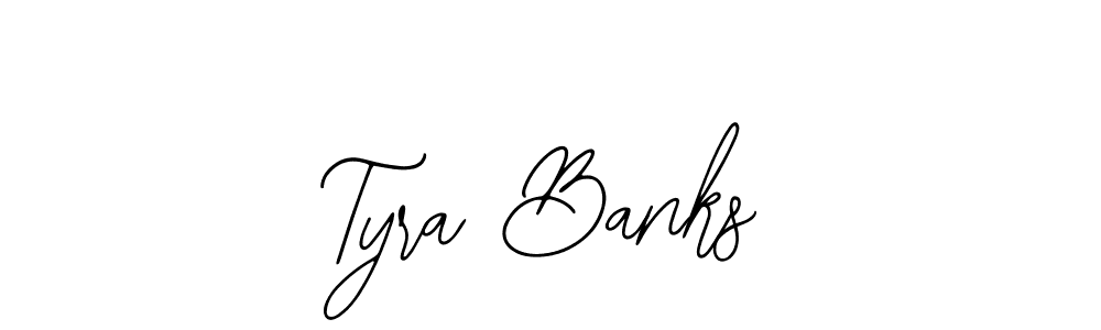 Also You can easily find your signature by using the search form. We will create Tyra Banks name handwritten signature images for you free of cost using Bearetta-2O07w sign style. Tyra Banks signature style 12 images and pictures png