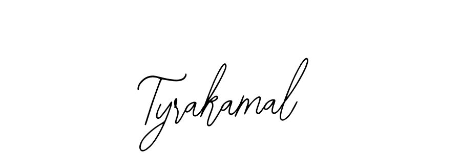 You should practise on your own different ways (Bearetta-2O07w) to write your name (Tyrakamal) in signature. don't let someone else do it for you. Tyrakamal signature style 12 images and pictures png