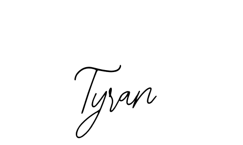 Tyran stylish signature style. Best Handwritten Sign (Bearetta-2O07w) for my name. Handwritten Signature Collection Ideas for my name Tyran. Tyran signature style 12 images and pictures png