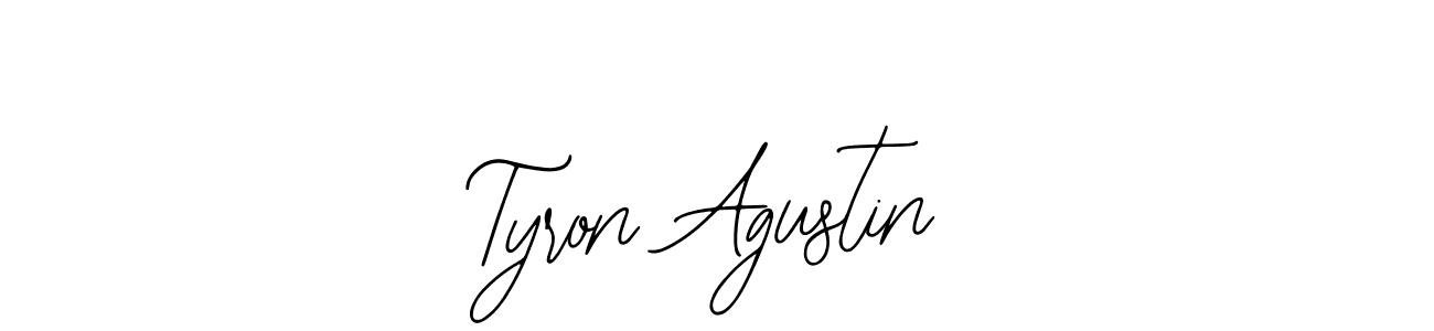 How to make Tyron Agustin name signature. Use Bearetta-2O07w style for creating short signs online. This is the latest handwritten sign. Tyron Agustin signature style 12 images and pictures png