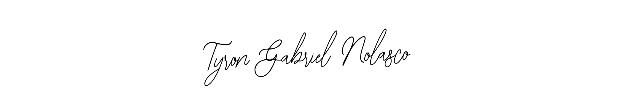 You can use this online signature creator to create a handwritten signature for the name Tyron Gabriel Nolasco. This is the best online autograph maker. Tyron Gabriel Nolasco signature style 12 images and pictures png