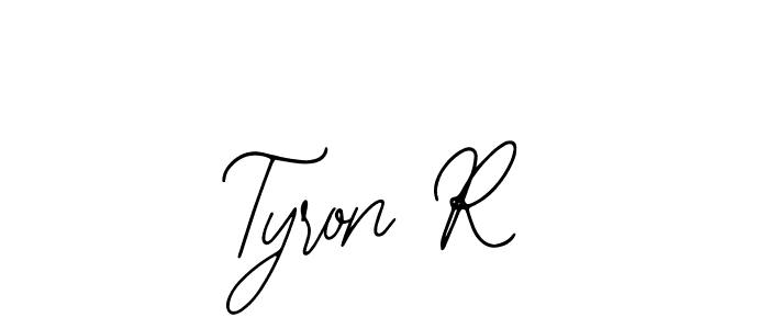 Make a beautiful signature design for name Tyron R. Use this online signature maker to create a handwritten signature for free. Tyron R signature style 12 images and pictures png