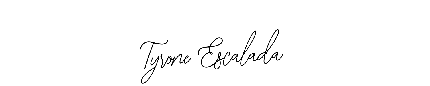 Bearetta-2O07w is a professional signature style that is perfect for those who want to add a touch of class to their signature. It is also a great choice for those who want to make their signature more unique. Get Tyrone Escalada name to fancy signature for free. Tyrone Escalada signature style 12 images and pictures png