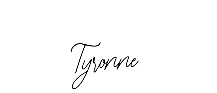 How to make Tyronne name signature. Use Bearetta-2O07w style for creating short signs online. This is the latest handwritten sign. Tyronne signature style 12 images and pictures png
