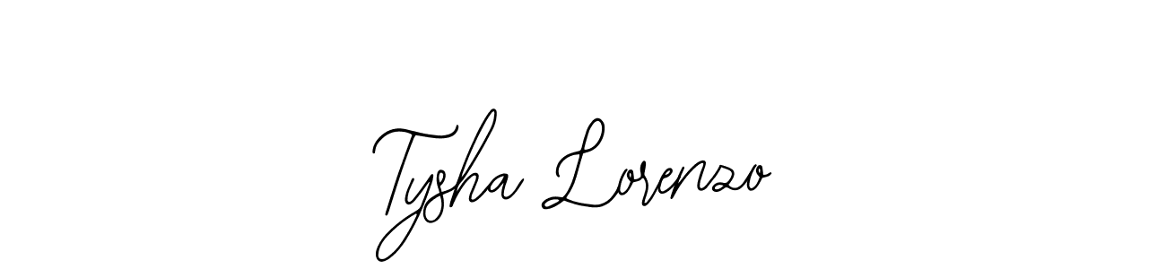 You should practise on your own different ways (Bearetta-2O07w) to write your name (Tysha Lorenzo) in signature. don't let someone else do it for you. Tysha Lorenzo signature style 12 images and pictures png