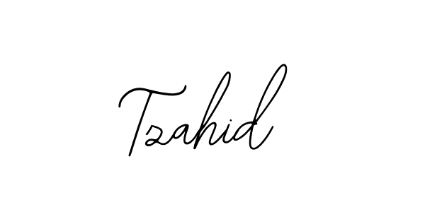 The best way (Bearetta-2O07w) to make a short signature is to pick only two or three words in your name. The name Tzahid include a total of six letters. For converting this name. Tzahid signature style 12 images and pictures png