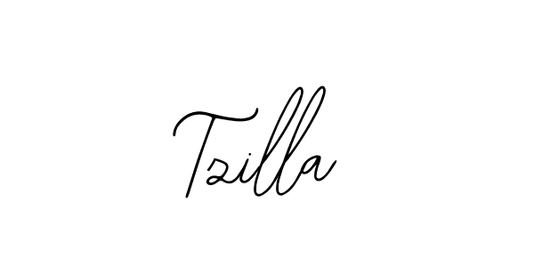 How to make Tzilla name signature. Use Bearetta-2O07w style for creating short signs online. This is the latest handwritten sign. Tzilla signature style 12 images and pictures png