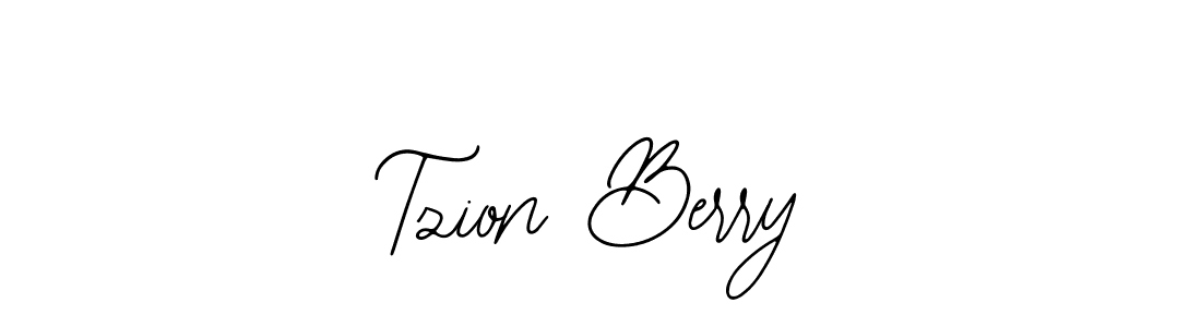 Design your own signature with our free online signature maker. With this signature software, you can create a handwritten (Bearetta-2O07w) signature for name Tzion Berry. Tzion Berry signature style 12 images and pictures png