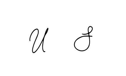 How to make U   S name signature. Use Bearetta-2O07w style for creating short signs online. This is the latest handwritten sign. U   S signature style 12 images and pictures png