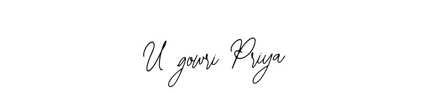 Best and Professional Signature Style for U .gowri Priya. Bearetta-2O07w Best Signature Style Collection. U .gowri Priya signature style 12 images and pictures png