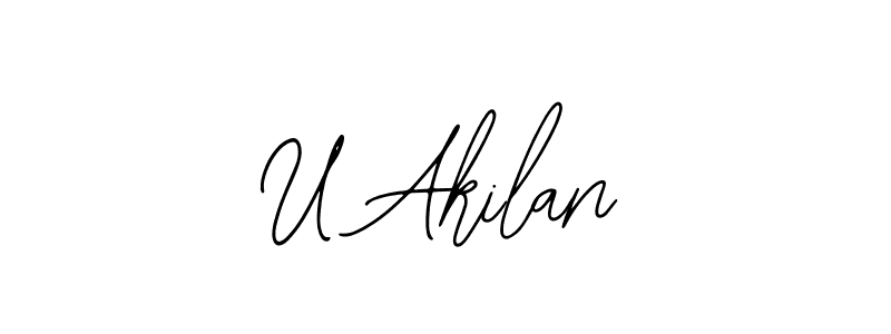 It looks lik you need a new signature style for name U Akilan. Design unique handwritten (Bearetta-2O07w) signature with our free signature maker in just a few clicks. U Akilan signature style 12 images and pictures png