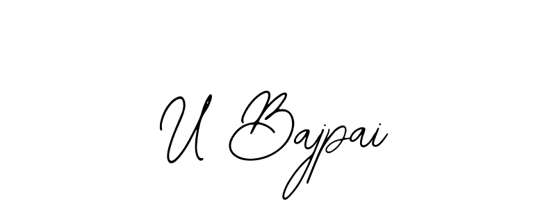 Also You can easily find your signature by using the search form. We will create U Bajpai name handwritten signature images for you free of cost using Bearetta-2O07w sign style. U Bajpai signature style 12 images and pictures png