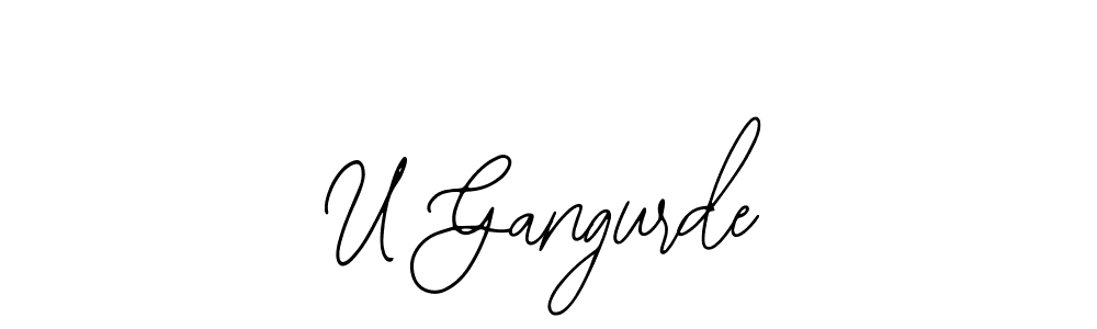 This is the best signature style for the U Gangurde name. Also you like these signature font (Bearetta-2O07w). Mix name signature. U Gangurde signature style 12 images and pictures png