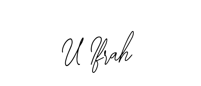 Best and Professional Signature Style for U Ifrah. Bearetta-2O07w Best Signature Style Collection. U Ifrah signature style 12 images and pictures png