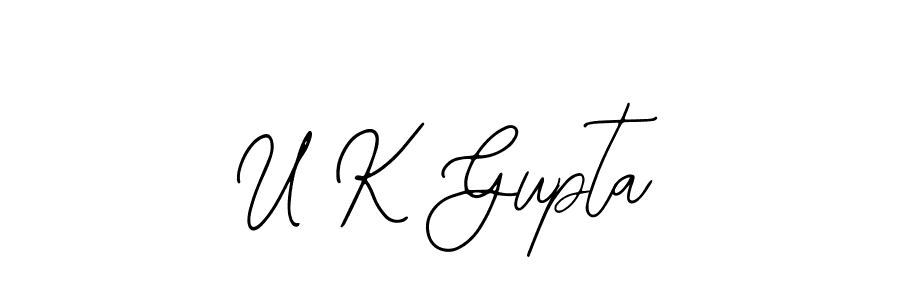 It looks lik you need a new signature style for name U K Gupta. Design unique handwritten (Bearetta-2O07w) signature with our free signature maker in just a few clicks. U K Gupta signature style 12 images and pictures png