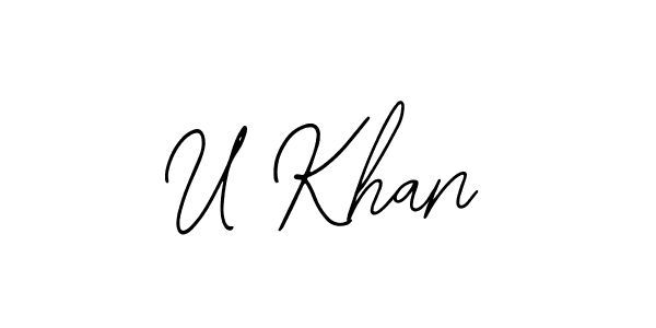 Best and Professional Signature Style for U Khan. Bearetta-2O07w Best Signature Style Collection. U Khan signature style 12 images and pictures png