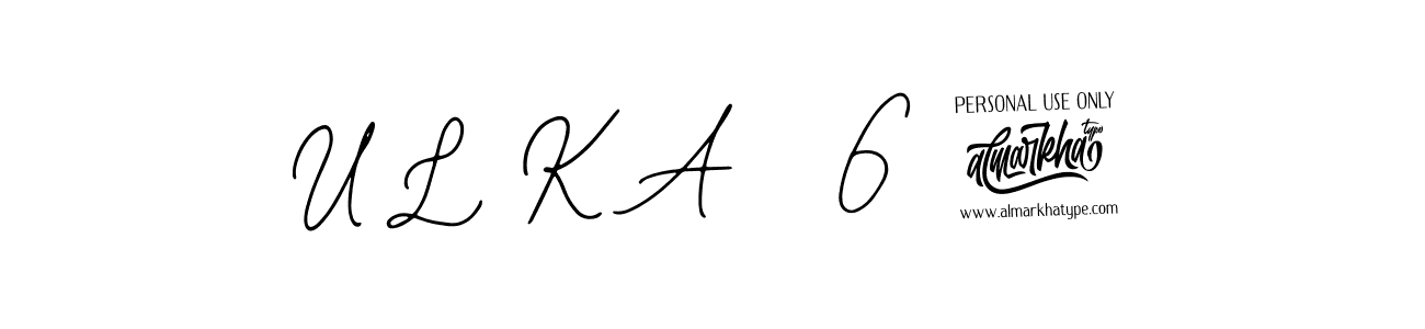 How to Draw U L K A   6 9 signature style? Bearetta-2O07w is a latest design signature styles for name U L K A   6 9. U L K A   6 9 signature style 12 images and pictures png