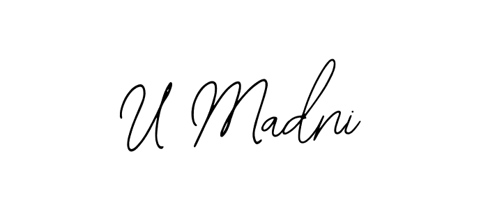 It looks lik you need a new signature style for name U Madni. Design unique handwritten (Bearetta-2O07w) signature with our free signature maker in just a few clicks. U Madni signature style 12 images and pictures png