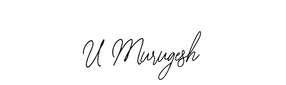 Use a signature maker to create a handwritten signature online. With this signature software, you can design (Bearetta-2O07w) your own signature for name U Murugesh. U Murugesh signature style 12 images and pictures png