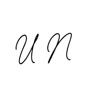 How to make U N signature? Bearetta-2O07w is a professional autograph style. Create handwritten signature for U N name. U N signature style 12 images and pictures png