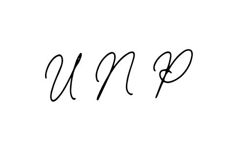 Make a beautiful signature design for name U N P. With this signature (Bearetta-2O07w) style, you can create a handwritten signature for free. U N P signature style 12 images and pictures png