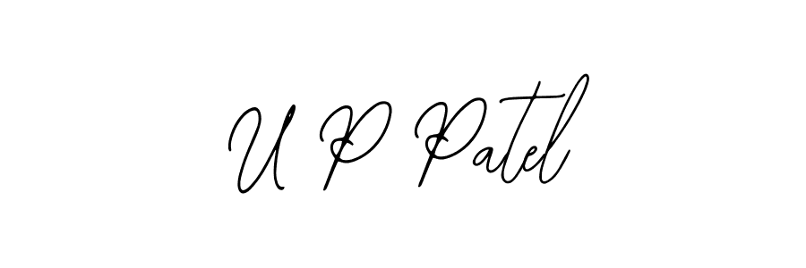 Also we have U P Patel name is the best signature style. Create professional handwritten signature collection using Bearetta-2O07w autograph style. U P Patel signature style 12 images and pictures png