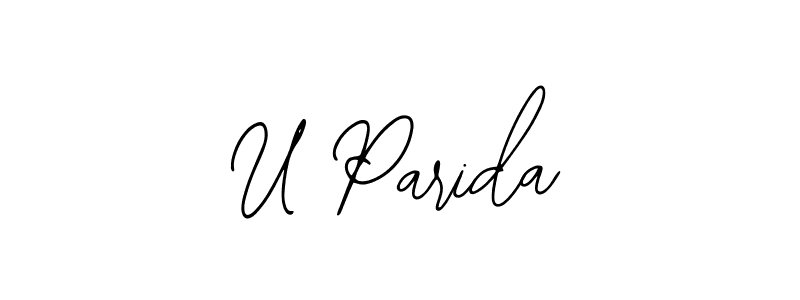 Similarly Bearetta-2O07w is the best handwritten signature design. Signature creator online .You can use it as an online autograph creator for name U Parida. U Parida signature style 12 images and pictures png