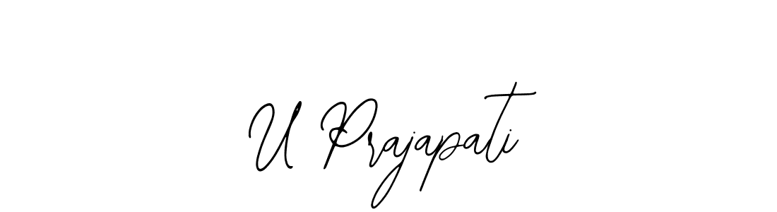 Best and Professional Signature Style for U Prajapati. Bearetta-2O07w Best Signature Style Collection. U Prajapati signature style 12 images and pictures png