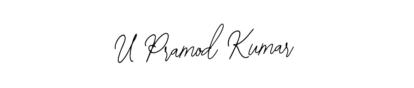 U Pramod Kumar stylish signature style. Best Handwritten Sign (Bearetta-2O07w) for my name. Handwritten Signature Collection Ideas for my name U Pramod Kumar. U Pramod Kumar signature style 12 images and pictures png
