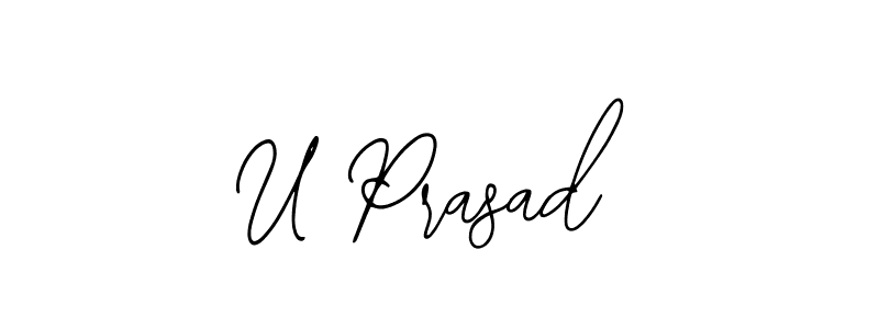 Make a beautiful signature design for name U Prasad. With this signature (Bearetta-2O07w) style, you can create a handwritten signature for free. U Prasad signature style 12 images and pictures png