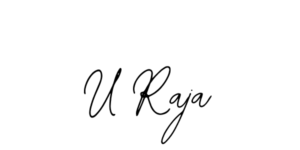Also we have U Raja name is the best signature style. Create professional handwritten signature collection using Bearetta-2O07w autograph style. U Raja signature style 12 images and pictures png