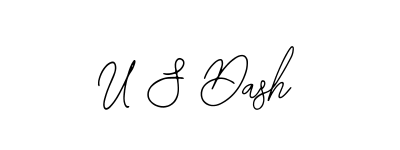 The best way (Bearetta-2O07w) to make a short signature is to pick only two or three words in your name. The name U S Dash include a total of six letters. For converting this name. U S Dash signature style 12 images and pictures png