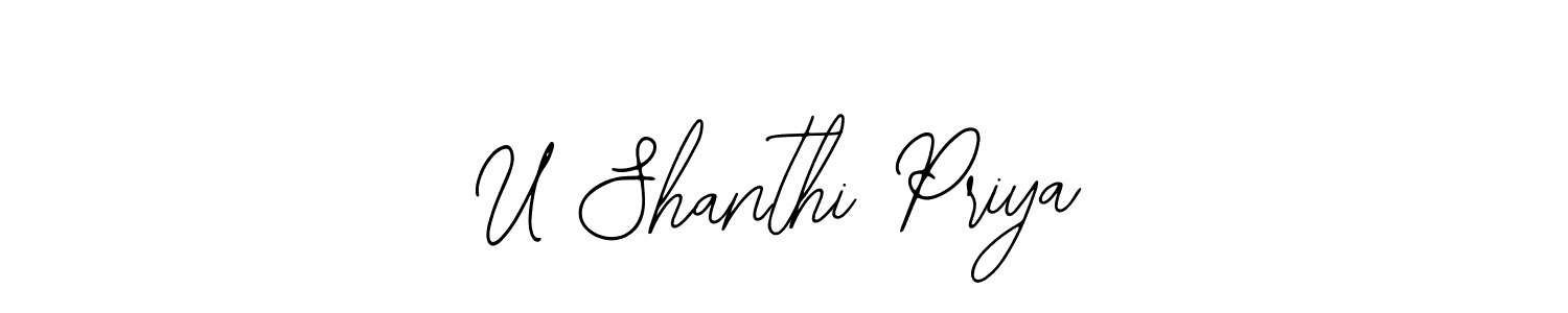 You can use this online signature creator to create a handwritten signature for the name U Shanthi Priya. This is the best online autograph maker. U Shanthi Priya signature style 12 images and pictures png