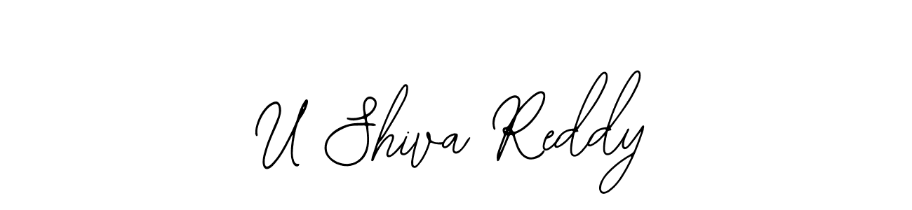 Make a beautiful signature design for name U Shiva Reddy. With this signature (Bearetta-2O07w) style, you can create a handwritten signature for free. U Shiva Reddy signature style 12 images and pictures png