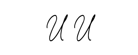 Transform the name U U into a signature masterpiece using Bearetta-2O07w font. Ideal for photographers, artists, and creators looking for watermarks. U U signature style 12 images and pictures png