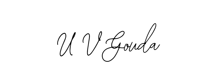 Make a beautiful signature design for name U V Gouda. Use this online signature maker to create a handwritten signature for free. U V Gouda signature style 12 images and pictures png