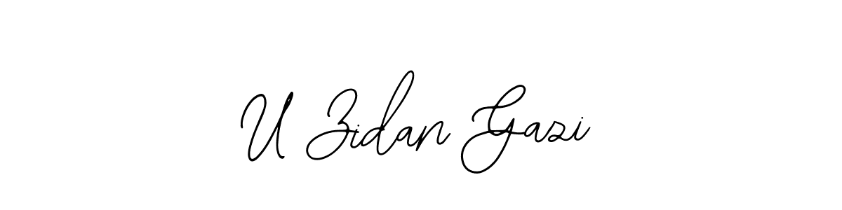 Make a beautiful signature design for name U Zidan Gazi. Use this online signature maker to create a handwritten signature for free. U Zidan Gazi signature style 12 images and pictures png