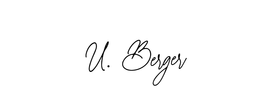 How to Draw U. Berger signature style? Bearetta-2O07w is a latest design signature styles for name U. Berger. U. Berger signature style 12 images and pictures png