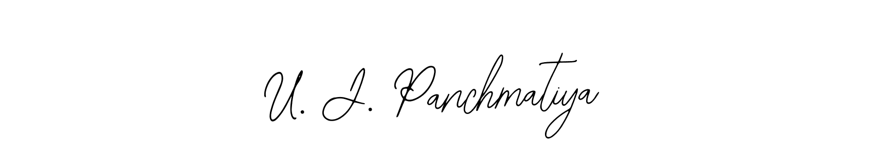 U. J. Panchmatiya stylish signature style. Best Handwritten Sign (Bearetta-2O07w) for my name. Handwritten Signature Collection Ideas for my name U. J. Panchmatiya. U. J. Panchmatiya signature style 12 images and pictures png