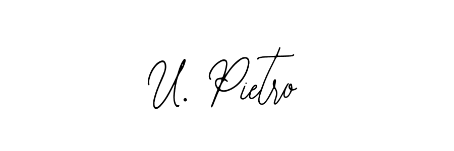 This is the best signature style for the U. Pietro name. Also you like these signature font (Bearetta-2O07w). Mix name signature. U. Pietro signature style 12 images and pictures png