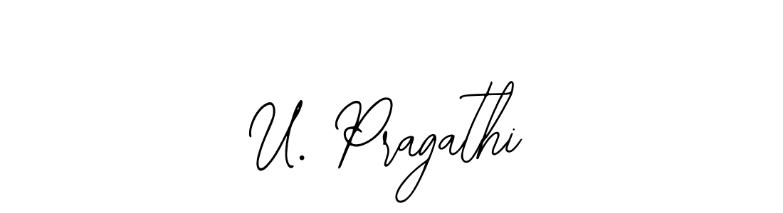 This is the best signature style for the U. Pragathi name. Also you like these signature font (Bearetta-2O07w). Mix name signature. U. Pragathi signature style 12 images and pictures png