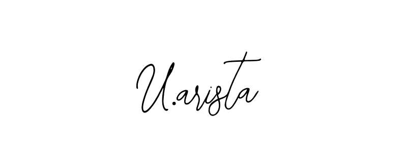 U.arista stylish signature style. Best Handwritten Sign (Bearetta-2O07w) for my name. Handwritten Signature Collection Ideas for my name U.arista. U.arista signature style 12 images and pictures png