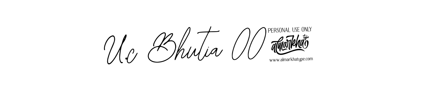 You should practise on your own different ways (Bearetta-2O07w) to write your name (U.c Bhutia 007) in signature. don't let someone else do it for you. U.c Bhutia 007 signature style 12 images and pictures png