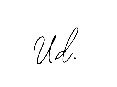 Similarly Bearetta-2O07w is the best handwritten signature design. Signature creator online .You can use it as an online autograph creator for name U.d.. U.d. signature style 12 images and pictures png