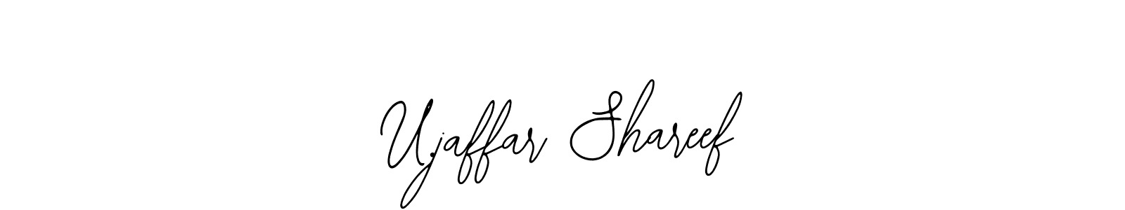 Design your own signature with our free online signature maker. With this signature software, you can create a handwritten (Bearetta-2O07w) signature for name U.jaffar Shareef. U.jaffar Shareef signature style 12 images and pictures png